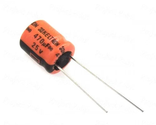Keltron 470uf 25v Electrolytic Capacitor